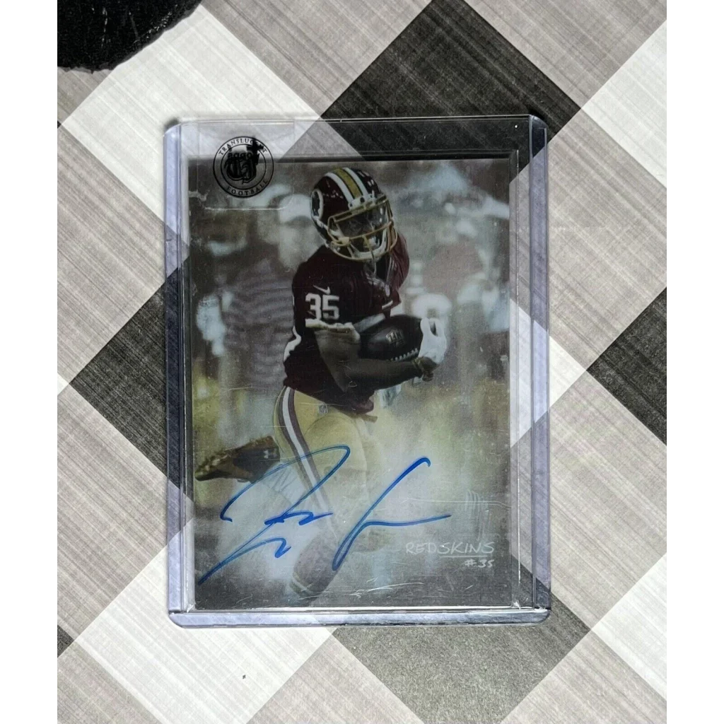 Autographed football card from Prestige Worldwide Collectibles in sleeve