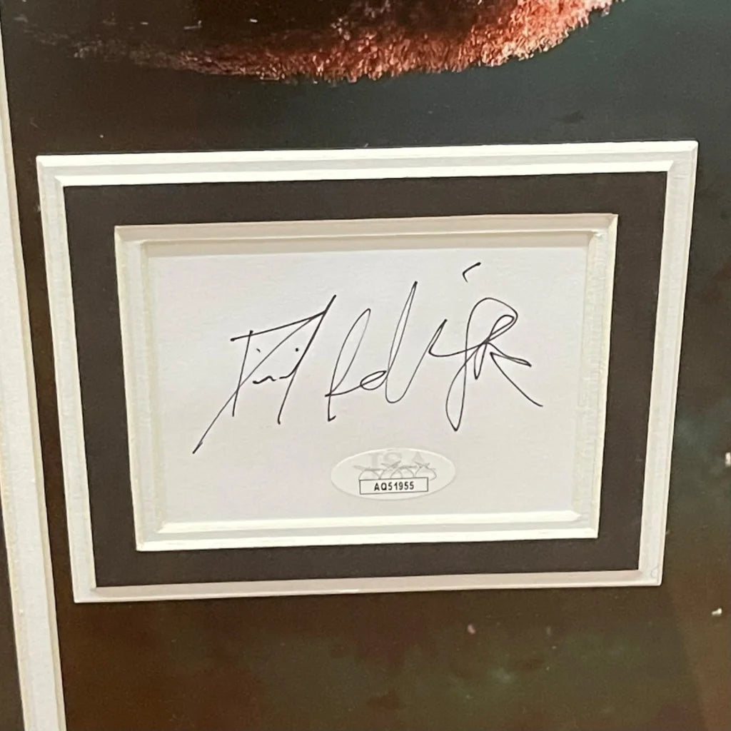 Autographed Harry Potter movie poster with Daniel Radcliffe in white frame