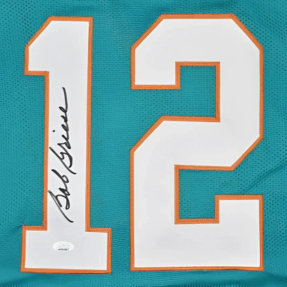 Autographed Miami Bob Griese custom jersey teal #12