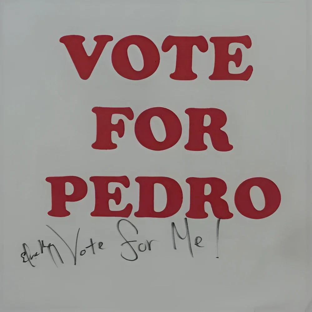 Autographed Vote for Pedro tee by Efren Ramirez from Napoleon Dynamite cult classic