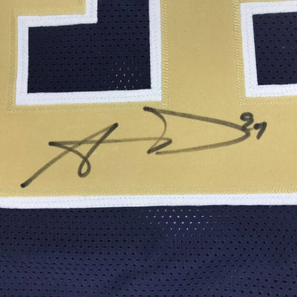 Autographed Aaron Donald Rams jersey from professional sports league star
