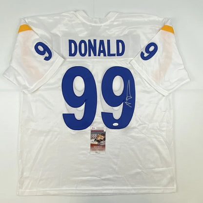 White custom jersey from Professional Sports League signed by DONALD 99