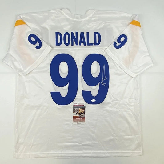 White custom jersey from Professional Sports League signed by DONALD 99