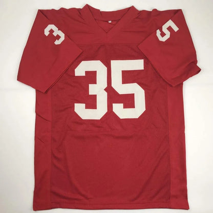 Autographed Aeneas Williams Arizona Cardinals red custom jersey with number 35, professional sports league