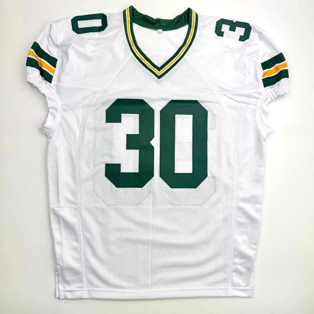 Autographed Ahman Green Green Bay White Football Jersey JSA COA | Authenticated Signed Sports Jersey | vintageantiquesgifts.com