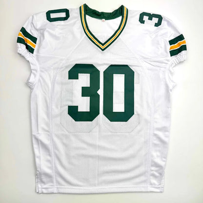 Autographed Ahman Green Green Bay White Football Jersey JSA COA | Authenticated Signed Sports Jersey | vintageantiquesgifts.com