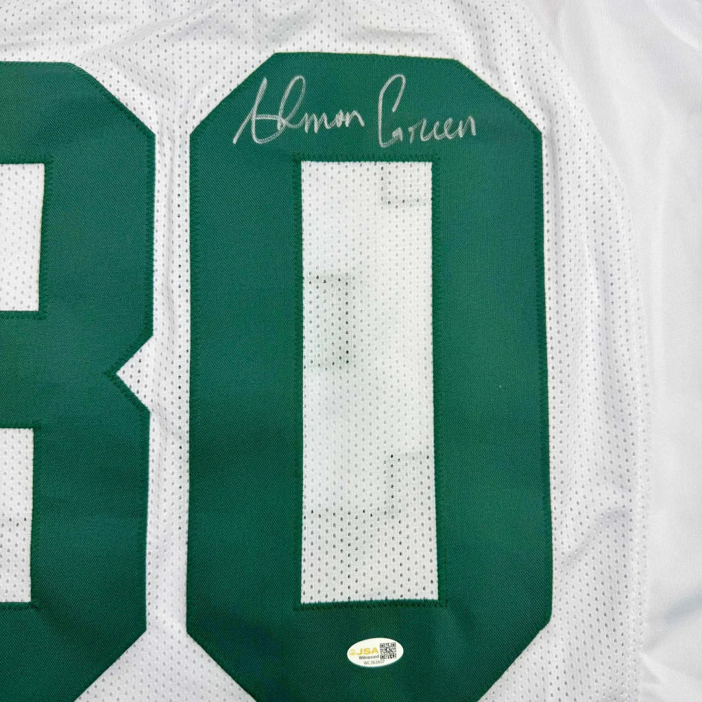 Autographed Ahman Green Green Bay White Football Jersey JSA COA | Authenticated Signed Sports Jersey | vintageantiquesgifts.com