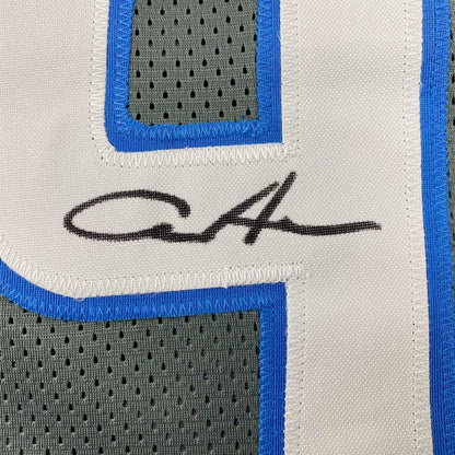 Autographed Aidan Hutchinson Detroit Grey Football Jersey Beckett BAS COA | Authenticated Signed Sports Jersey | vintageantiquesgifts.com