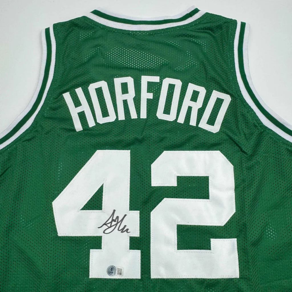 Autographed Al Horford Boston Green Basketball Jersey Beckett COA | Certified Authentic Signed Memorabilia | vintageantiquesgifts.com