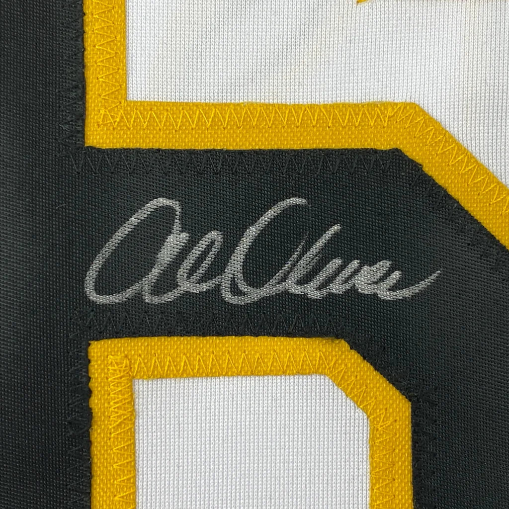 Autographed professional sports league custom jersey number on OLIVER 16 jersey