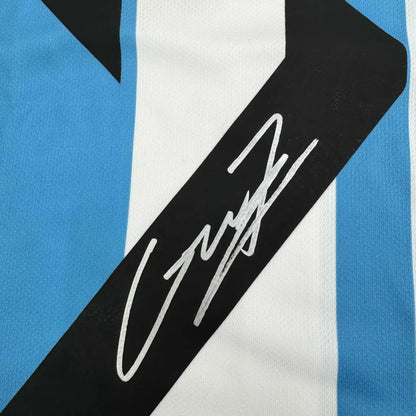 Autographed Alejandro Garnacho Argentina Blue Soccer Futbol Jersey Beckett BAS COA | Authenticated Signed Sports Jersey | vintageantiquesgifts.com