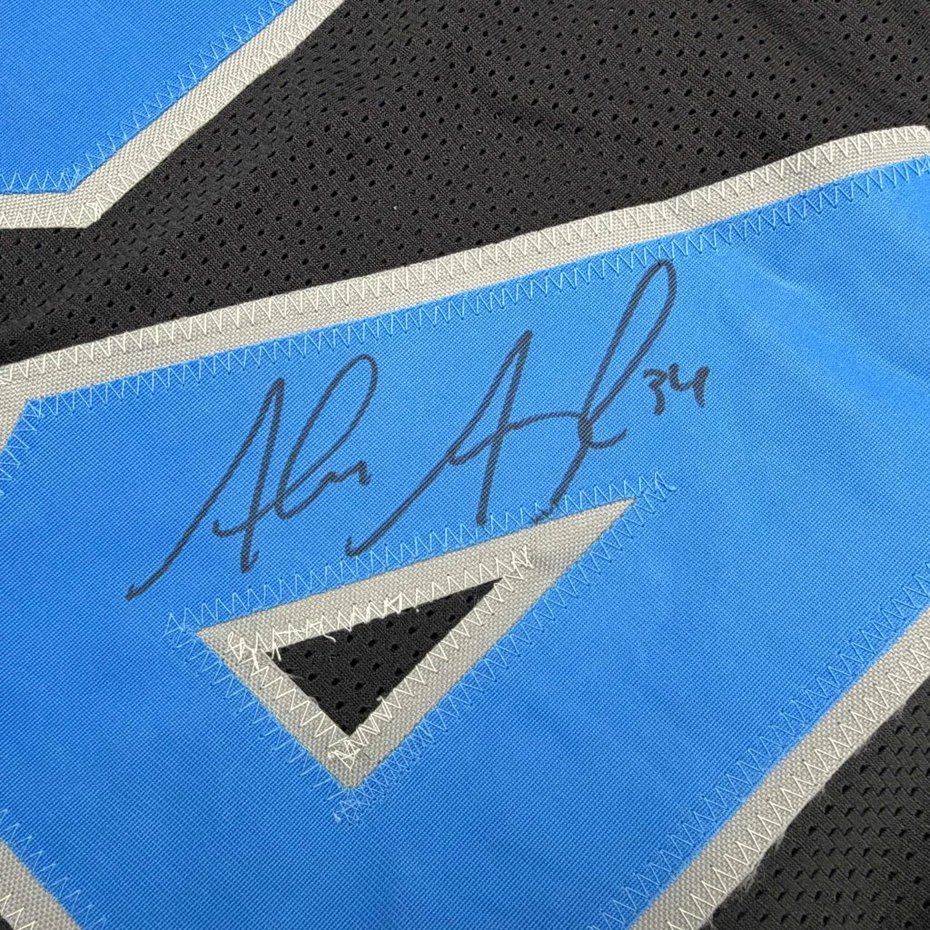 Autographed Alex Anzalone Detroit Black Football Jersey Beckett BAS COA | Authenticated Signed Sports Jersey | vintageantiquesgifts.com