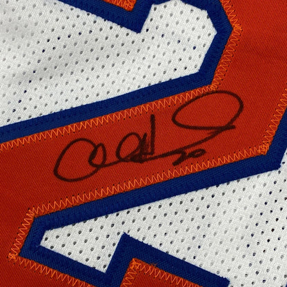 Autographed Allan Houston New York White Basketball Jersey PSA/DNA COA | Authenticated Signed Sports Jersey | vintageantiquesgifts.com
