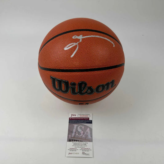 Autographed Allen Iverson Philadelphia 76ers Sixers Full Size Wilson Basketball JSA COA | Hall of Fame Sports Memorabilia | vintageantiquesgifts.com