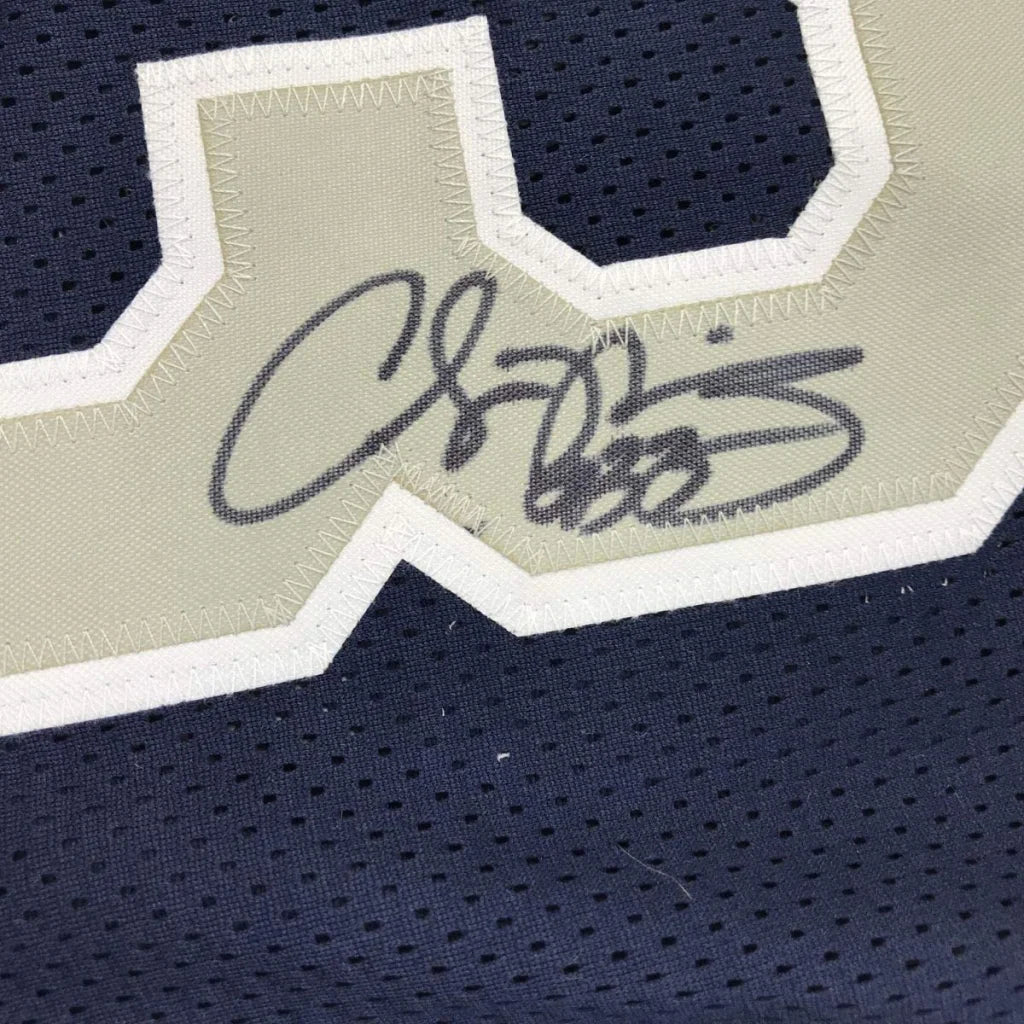 Autographed Alonzo Mourning Georgetown custom jersey with number 8