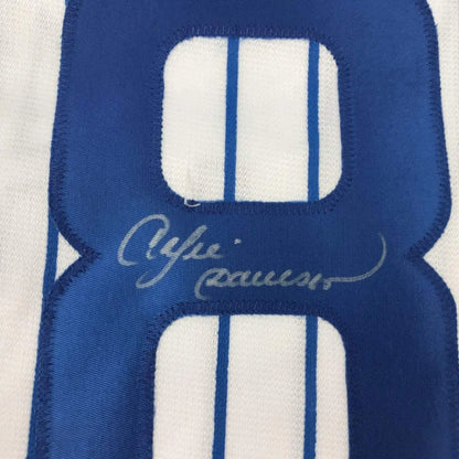 Autographed Andre Dawson Chicago White Pinstripe Baseball Jersey JSA COA | Authenticated Signed Sports Jersey | vintageantiquesgifts.com