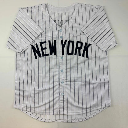Autographed Andruw Jones New York Pinstripe Baseball Jersey JSA COA | Authenticated Signed Sports Jersey | vintageantiquesgifts.com