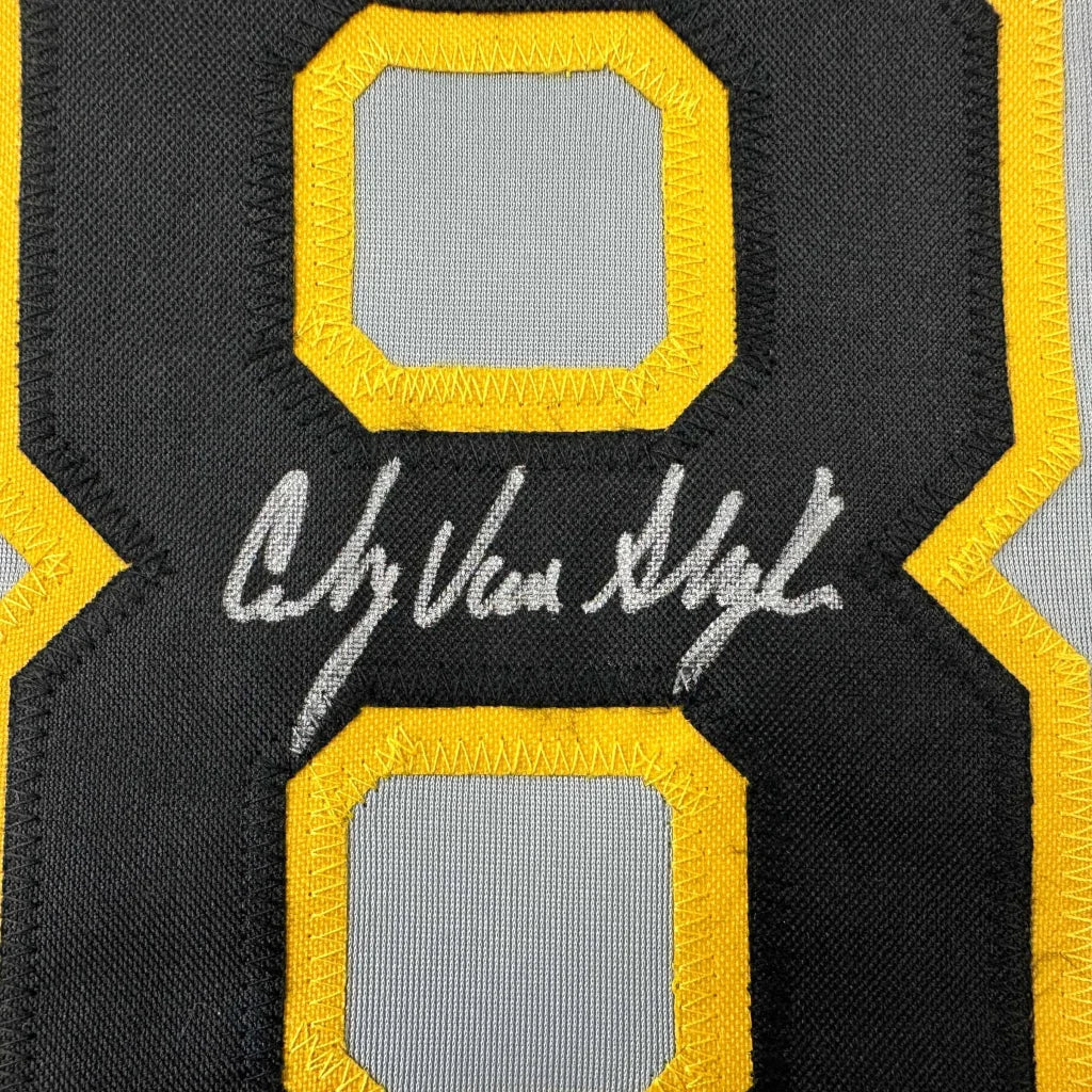 Autographed number 8 custom jersey from Authentic VAN SLYKE professional sports collectible