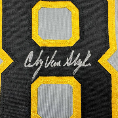 Autographed number 8 custom jersey from Authentic VAN SLYKE professional sports collectible