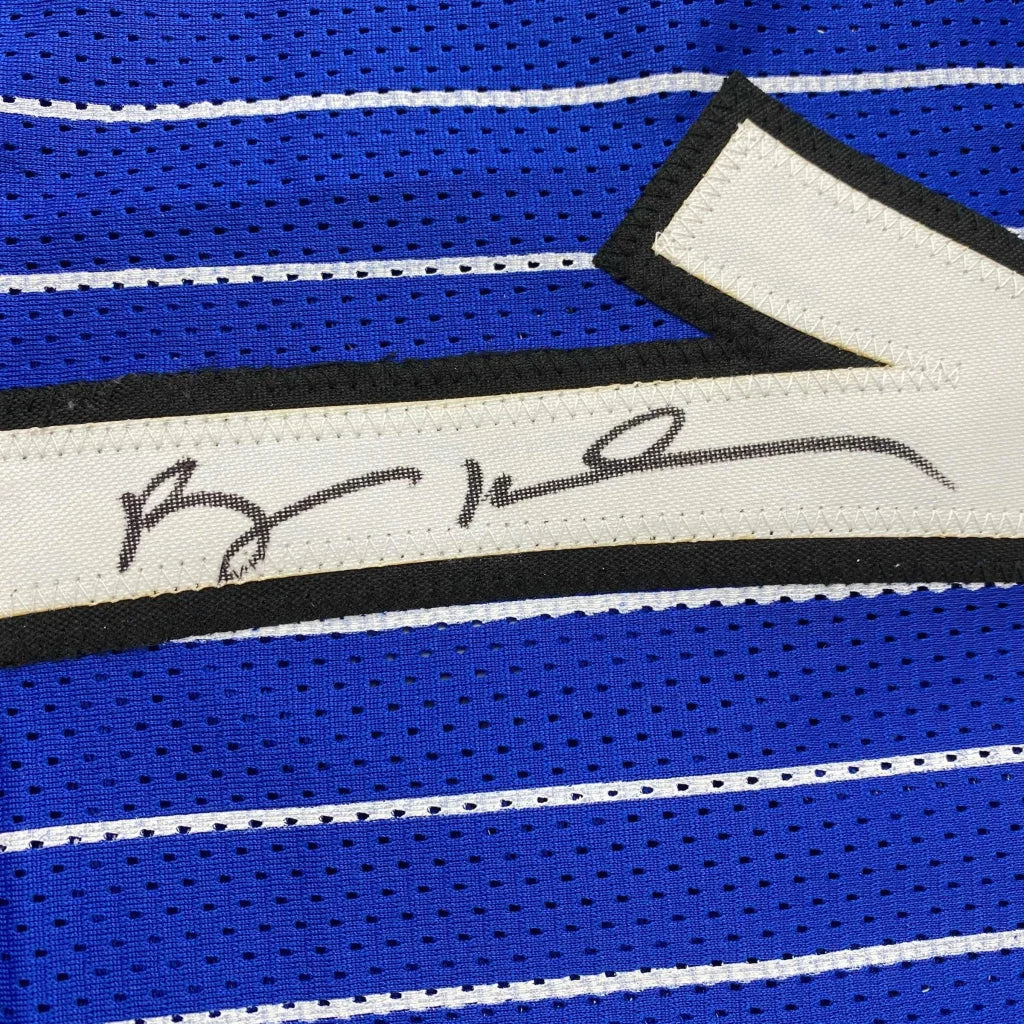 Autographed Anfernee Penny Hardaway Orlando Blue Pinstripe Basketball Jersey PSA/DNA COA | Authenticated Signed Sports Jersey | vintageantiquesgifts.com