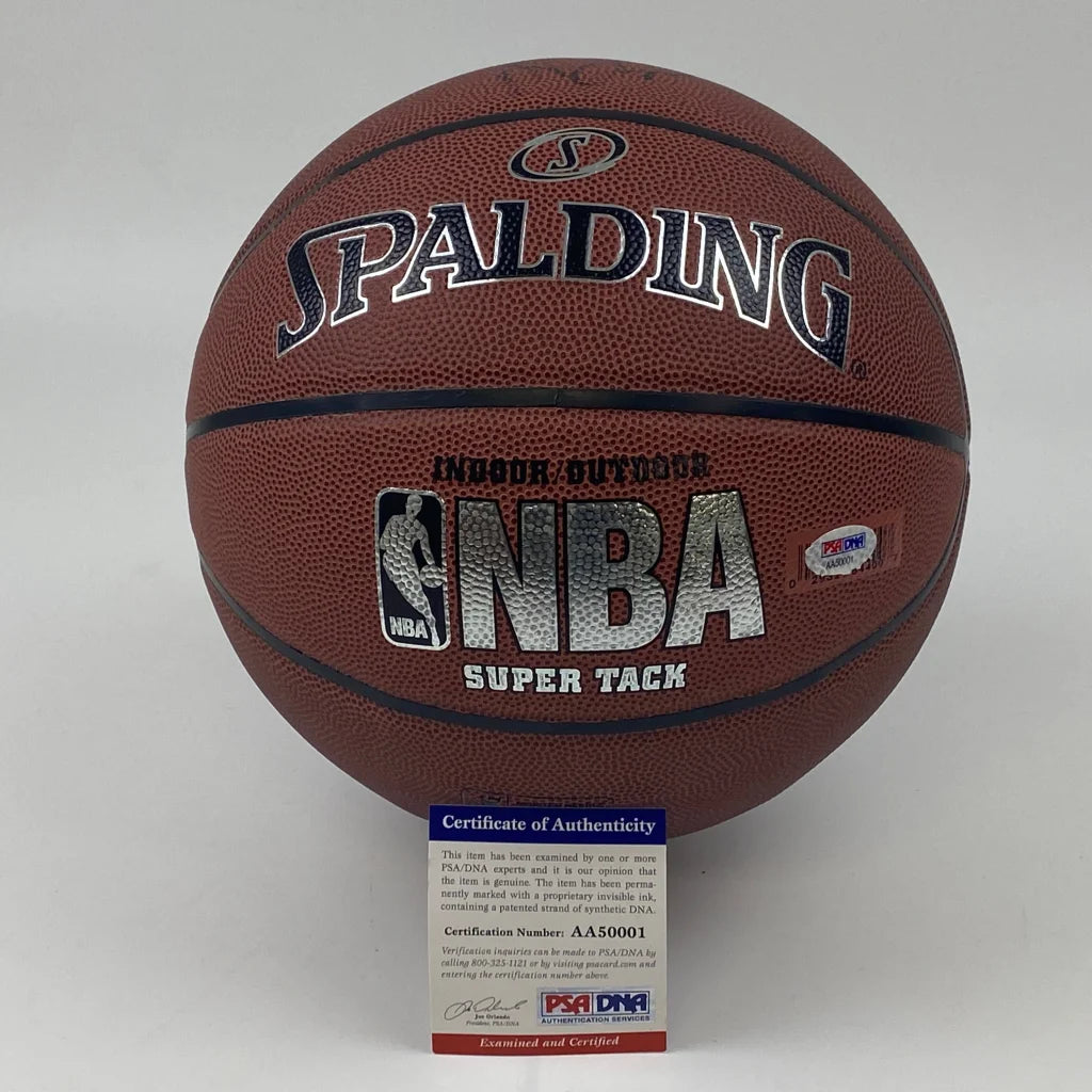 Autographed Anthony Davis Lakers Spalding basketball with PSA/DNA COA