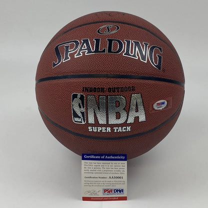 Autographed Anthony Davis Lakers Spalding basketball with PSA/DNA COA