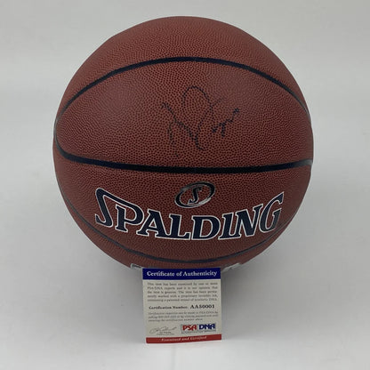 Autographed Anthony Davis Spalding Lakers basketball with PSA/DNA COA
