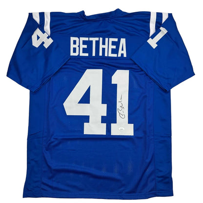 Autographed Antoine Bethea Indianapolis Colts blue custom jersey, number 41