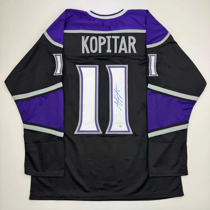 Black and purple custom jersey with number 11 and signature for professional sports fans