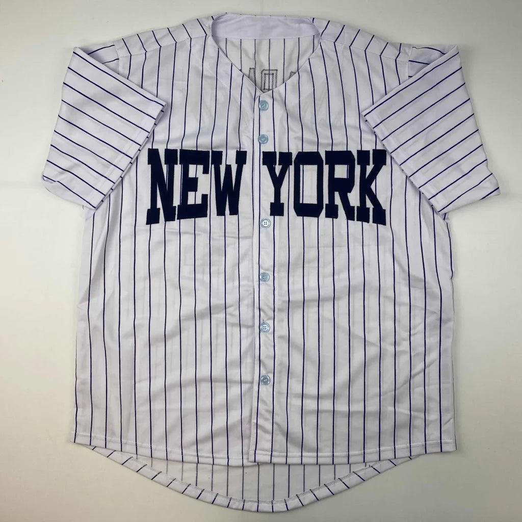 Autographed Aroldis Chapman New York Pinstripe Baseball Jersey Beckett BAS COA | Authenticated Signed Sports Jersey | vintageantiquesgifts.com