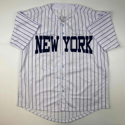 Autographed Aroldis Chapman New York Pinstripe Baseball Jersey Beckett BAS COA | Authenticated Signed Sports Jersey | vintageantiquesgifts.com