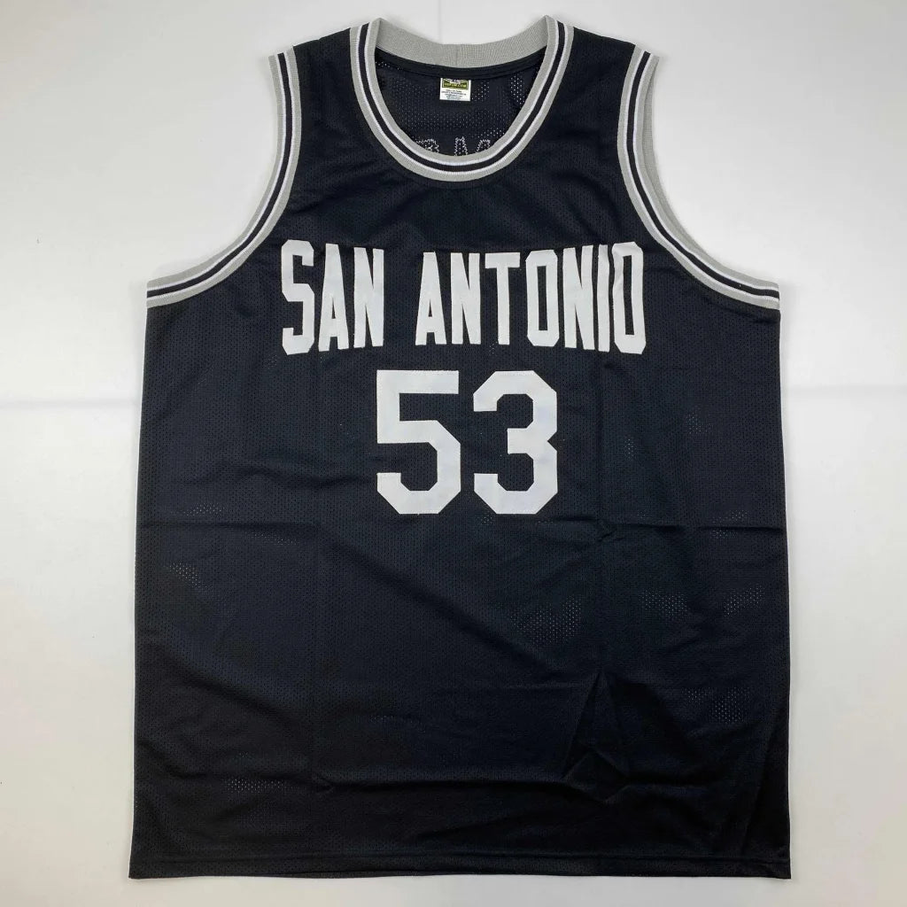 Autographed Artis Gilmore HOF San Antonio black custom jersey number 53
