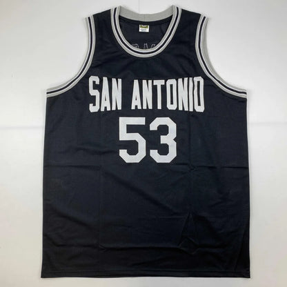 Autographed Artis Gilmore HOF San Antonio black custom jersey number 53