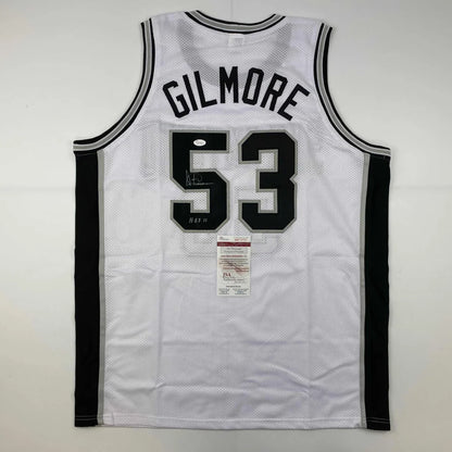 Autographed Artis Gilmore HOF 11 San Antonio White Basketball Jersey JSA COA | Hall of Fame Sports Memorabilia | vintageantiquesgifts.com