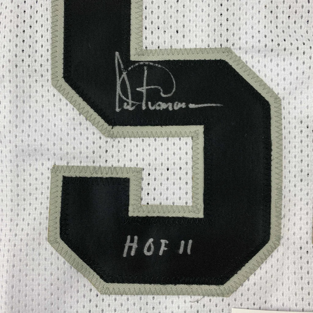 Autographed Artis Gilmore HOF 11 San Antonio White Basketball Jersey JSA COA | Authenticated Signed Sports Jersey | vintageantiquesgifts.com