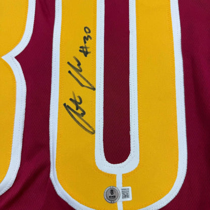 Autographed Austin Ekeler Washington Burgundy Football Jersey Beckett BAS COA | Authenticated Signed Sports Jersey | vintageantiquesgifts.com