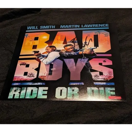 Autographed signed 8x10 Bad Boys Ride or Die movie poster with authentication