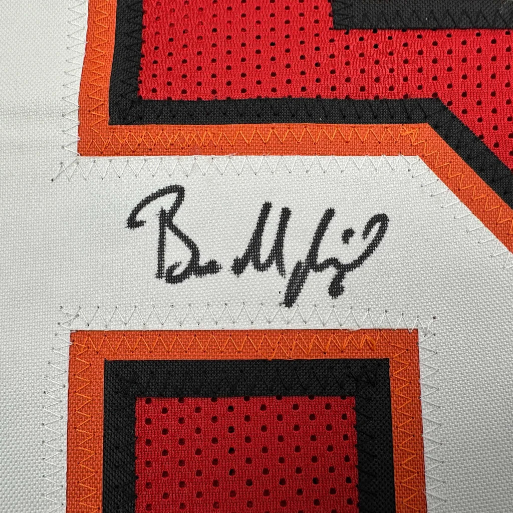 Autographed Baker Mayfield Tampa Bay Red Football Jersey Beckett BAS COA | Authenticated Signed Sports Jersey | vintageantiquesgifts.com