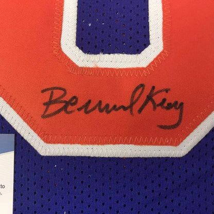 Autographed Bernard King Custom Jersey for professional sports with Beckett BAS COA