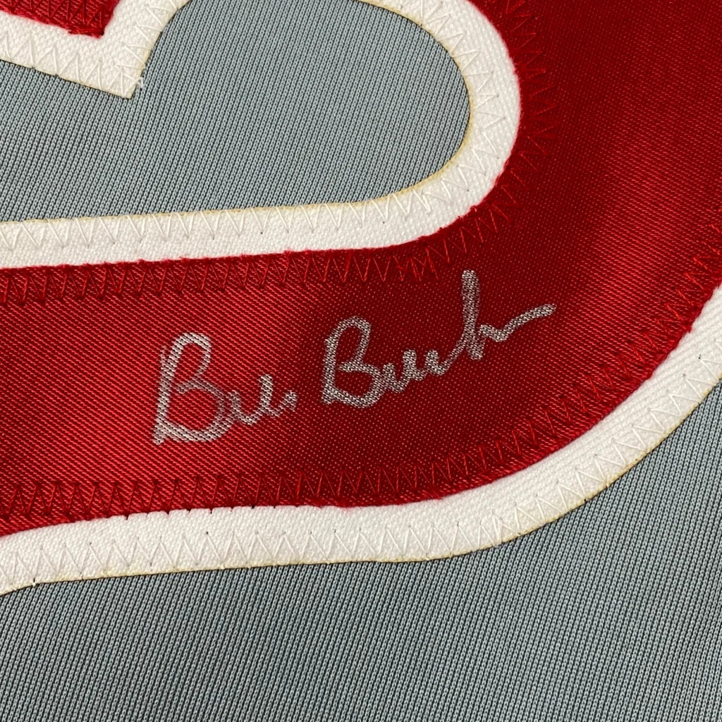 Autographed Bill Buckner Chicago gray custom jersey, JSA COA