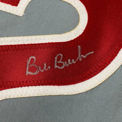 Autographed Bill Buckner Chicago gray custom jersey, JSA COA