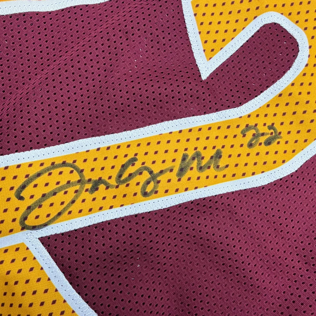 Autographed Bill Jacory Croskey-Merritt custom Washington burgundy football jersey