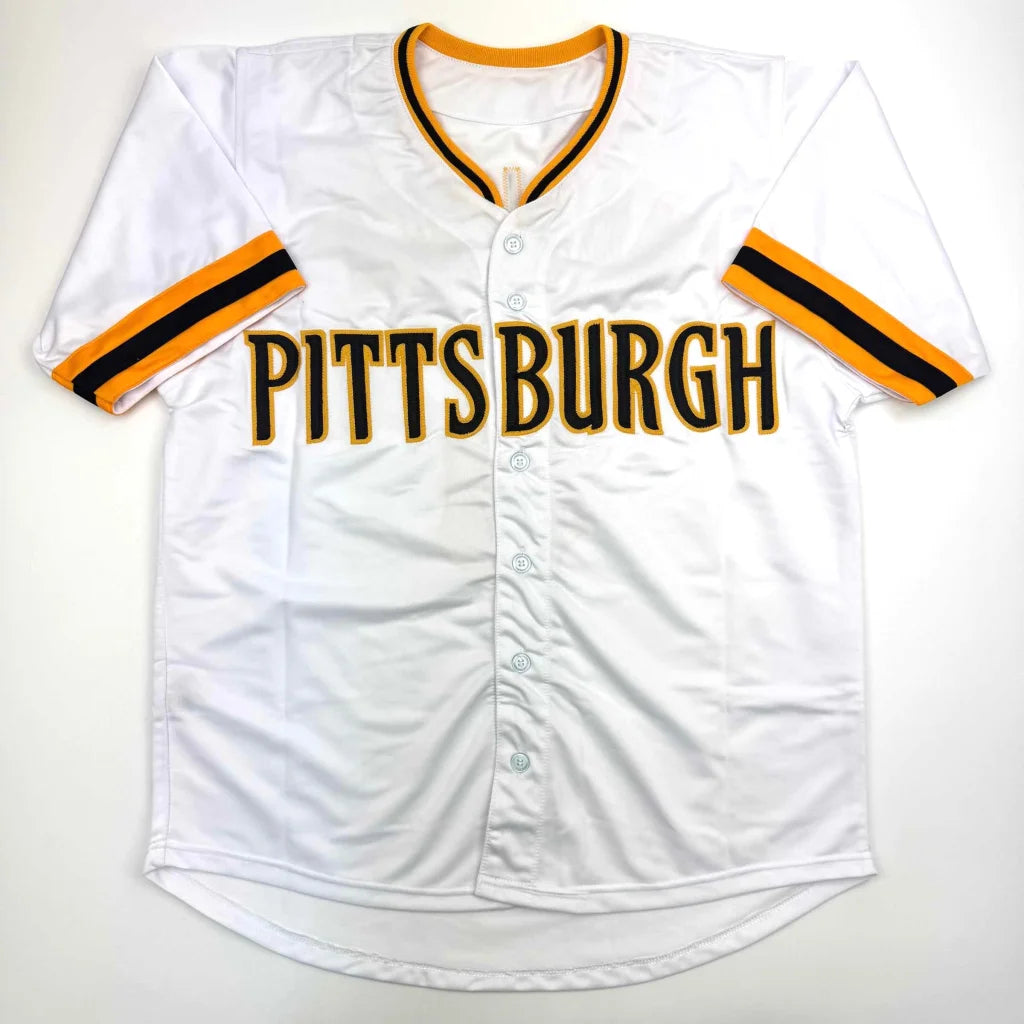 Autographed/Signed Bill Madlock Pittsburgh White Baseball Jersey JSA COA
