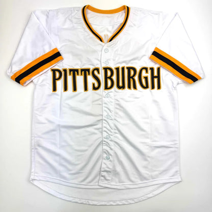 Autographed/Signed Bill Madlock Pittsburgh White Baseball Jersey JSA COA