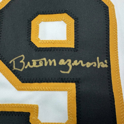 Black and gold custom jersey with number 9 and signature for professional sports fans