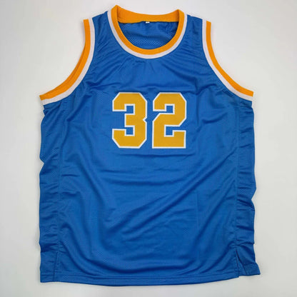 Autographed Bill Walton UCLA blue mesh jersey number 32