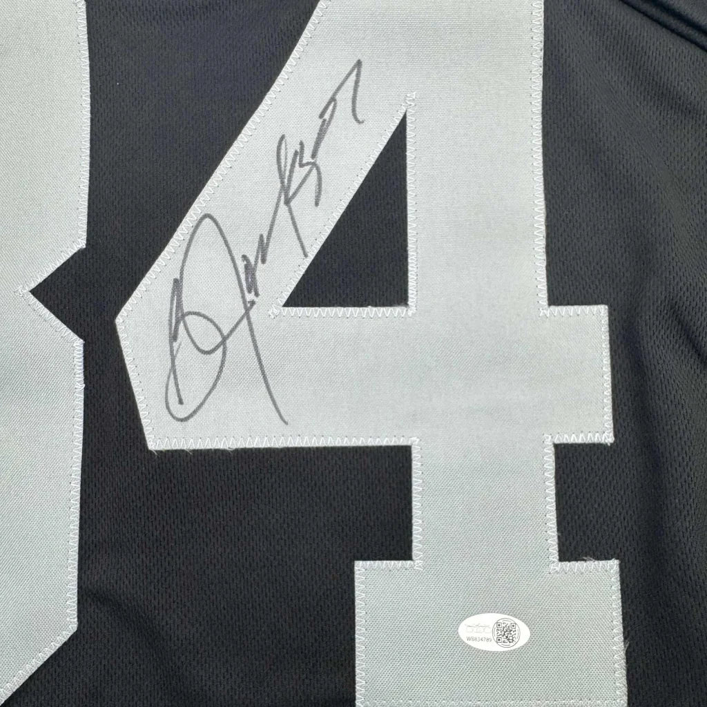 Autographed Bo Jackson Oakland Black Football Jersey JSA COA | Authenticated Signed Sports Jersey | vintageantiquesgifts.com