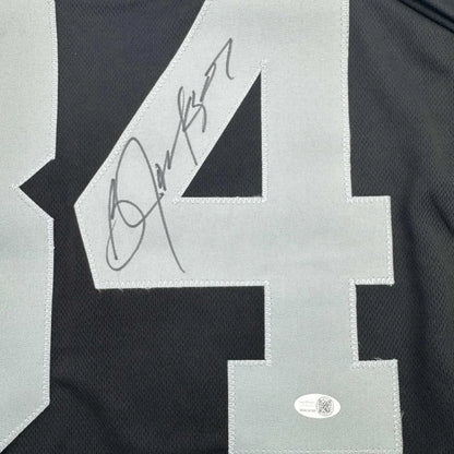 Autographed Bo Jackson Oakland Black Football Jersey JSA COA | Authenticated Signed Sports Jersey | vintageantiquesgifts.com