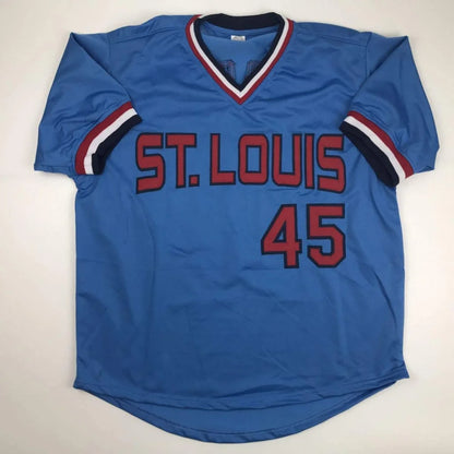 Autographed Bob Gibson St. Louis Blues custom jersey with JSA COA