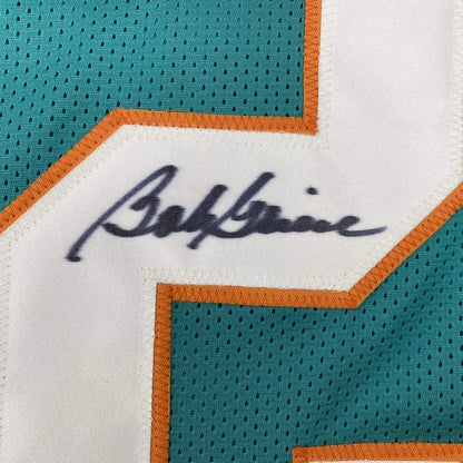 Autographed Bob Griese teal Miami Dolphins custom jersey with JSA COA